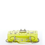 SUSU The Hollywood Bright Yellow Studded Leather Crossbody Bag