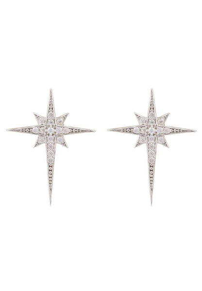 Latelita London North Star Small Stud Earrings Silver