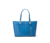 Gunas New York Miley Blue Vegan Leather Laptop Shoulder Bag