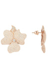 Latelita London Flower Large Stud Earrings Rose Gold