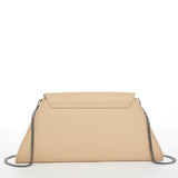 SUSU Angelica Nude Leather Clutch Chain Shoulder bag