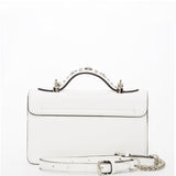 SUSU The Hollywood White Leather Crossbody Bag