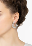 Latelita London Amara Sweeping Hoop Earrings Silver