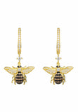 Latelita London Honey Bee Drop Earrings Gold