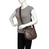 Hidesign Petra Leather Saddle Crossbody Bag