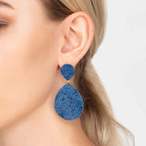 Latelita London Monte Carlo Earrings Gold Sapphire Zircon