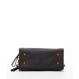 SUSU Black Leather Crossbody Bag