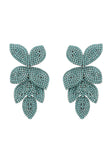 Latelita London Petal Cascading Flower Earrings Aqua