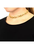 Latelita London Cowrie Shell Choker Strand Necklace Gold