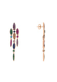 Latelita London Valencia Rainbow Earrings Rosegold