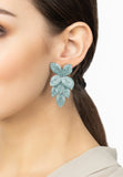 Latelita London Petal Cascading Flower Earrings Aqua