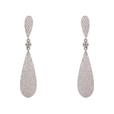 Latelita London Long Drop Earrings Silver