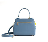 Gunas New York Cottontail Deep Blue Vegan Leather Satchel Bag