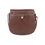 Hidesign Petra Leather Saddle Crossbody Bag