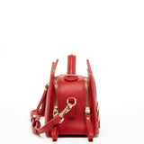 SUSU Leather Cat Bag Red Crossbody