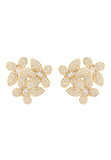 Latelita London Flowers Large Stud Earrings Gold