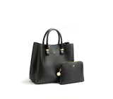 Gunas New York Jane Black Vegan Leather Shoulder Bag