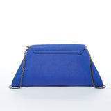 SUSU Angelica Cobalt Blue Leather Clutch Shoulder Bag