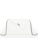 SUSU Angelica White Leather Clutch Shoulder Bag