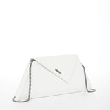 SUSU Angelica White Leather Clutch Shoulder Bag