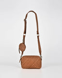 Cobb & Co Millner Woven Leather Crossbody Camera Bag