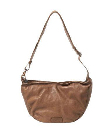 STITCH & HIDE LEATHER BYRON BAG SADDLE BROWN - FREE WALLET POUCH