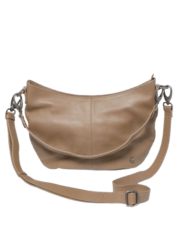 STITCH & HIDE LEATHER FRANKIE MINI SHOULDER BAG OAK BROWN - FREE WALLET POUCH