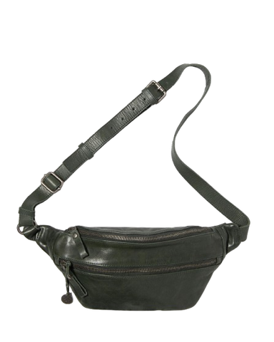 STITCH & HIDE LEATHER NEWTOWN SHOULDER CROSSBODY sling BAG petrol green - FREE WALLET POUCH