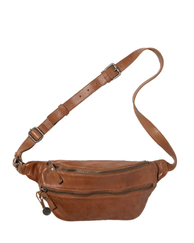 STITCH & HIDE LEATHER NEWTOWN SHOULDER CROSSBODY BAG SADDLE BROWN - FREE WALLET POUCH