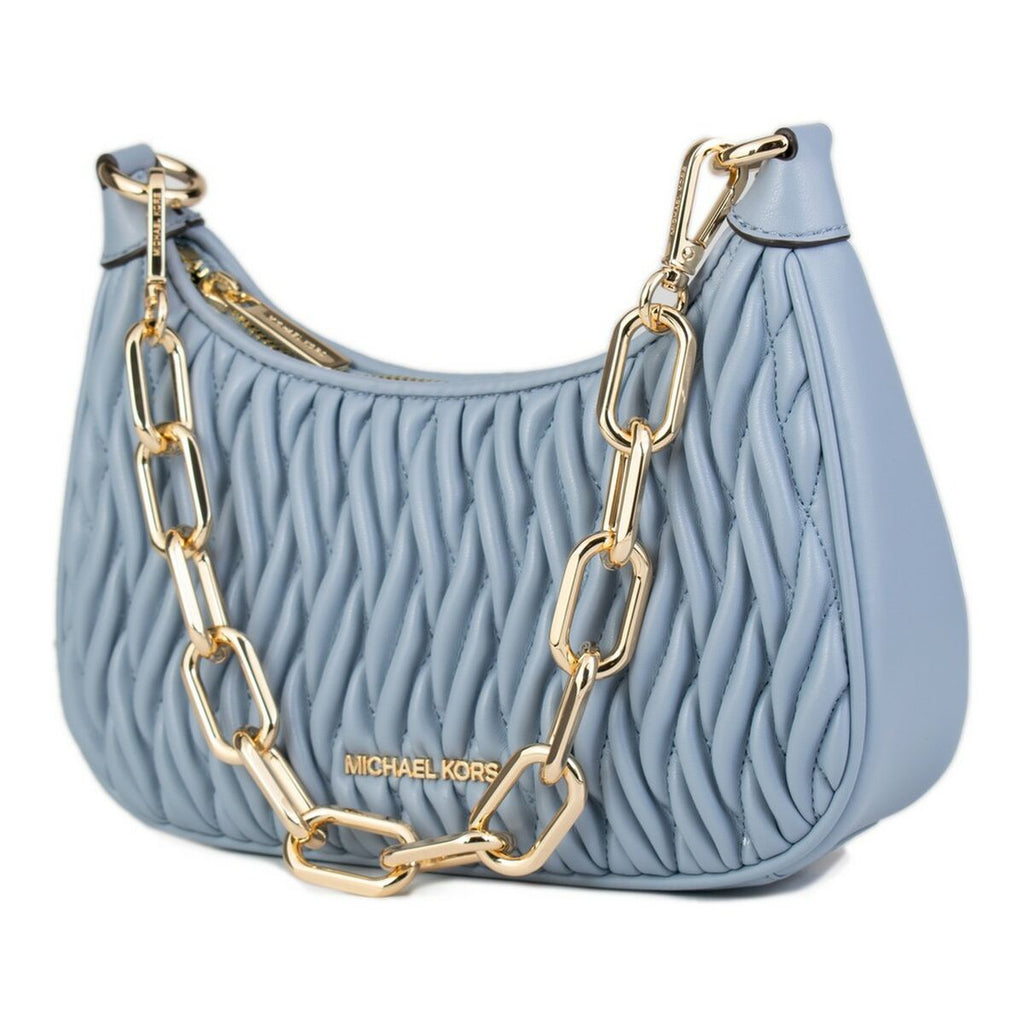 Michael Kors 35S2G4CU1U-PALE-BLUE Blue Leather Shoulder Bag